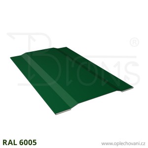 Přítlačná lišta prolomená rš 160 - tmavě zelená RAL 6005