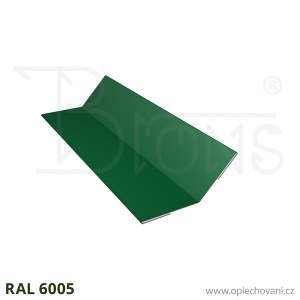 Roh vnitřní tupý úhel vyztužený rš 120 - tmavě zelená RAL 6005
