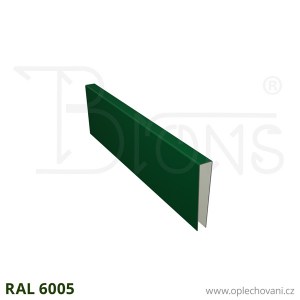 U - profil rš 120 - tmavě zelená RAL 6005