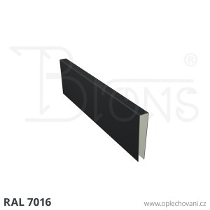 U - profil rš 120 - tmavě šedá RAL7016