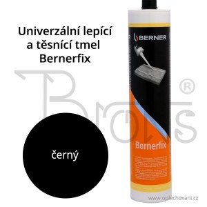 Univerzální lepicí a těsnící tmel Bernerfix černý - obr. 1