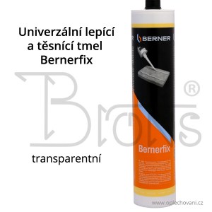 Univerzální lepicí a těsnící tmel Bernerfix transparentní - obr. 1