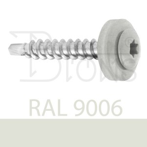 Klempířský šroub 4,8 x 35 stříbrný RAL 9006 - obr. 1