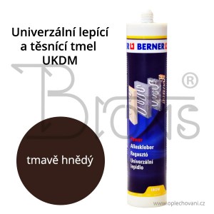 Univerzální lepicí a těsnící tmel Bernerfix tmavě hnědý - obr. 3