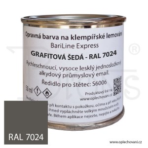 Opravná barva 50 ml - grafitová šedá - RAL 7024 - obr. 1