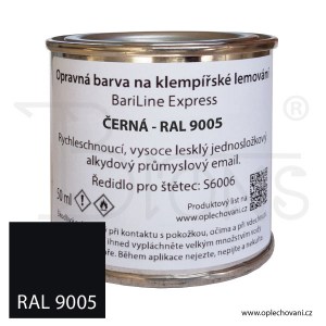 Opravná barva 50 ml - černá - RAL 9005 - obr. 1