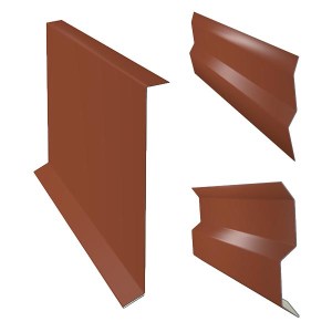 Krycí lišty cihlově červená RAL 8004