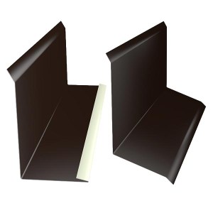 Lemování zdí tmavě hnědá RAL 8019