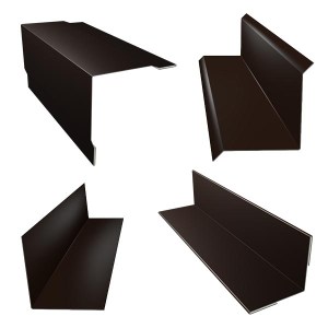 Rohy vnitřní a vnější tmavě hnědá RAL 8019