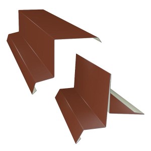 Závětrné lišty cihlově červená RAL 8004