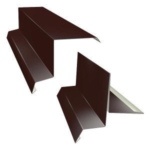 Závětrné lišty hnědá RAL 8017