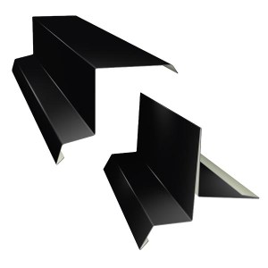 Závětrné lišty černá RAL 9005