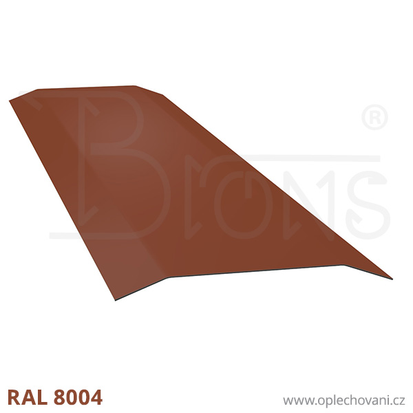 Přítlačná lišta rš 100 cihlově červená RAL8004