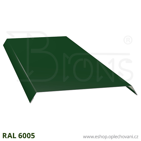 Atika - oplechování nadezdívky rš 210 tmavě zelená RAL 6005