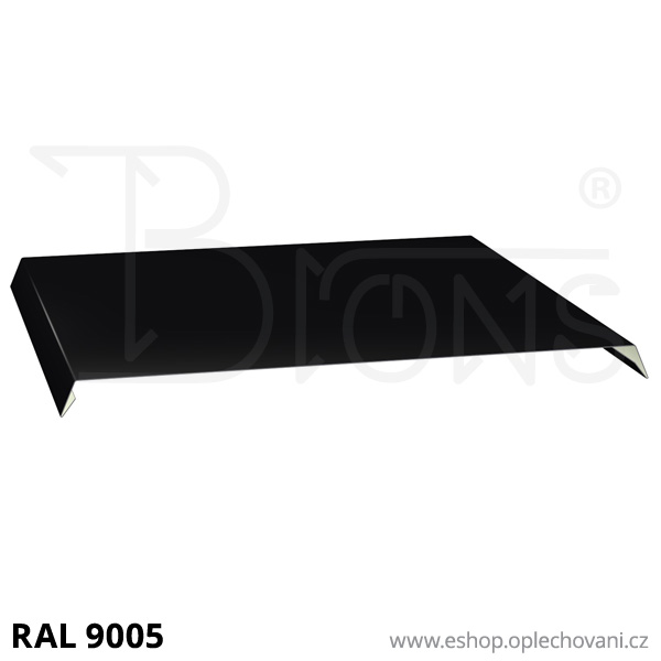 Oplechování atiky kónické A430, černá RAL9005