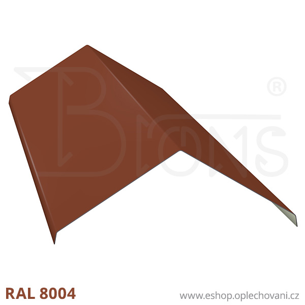 Hřebenáč HR240, cihlově červená RAL 8004