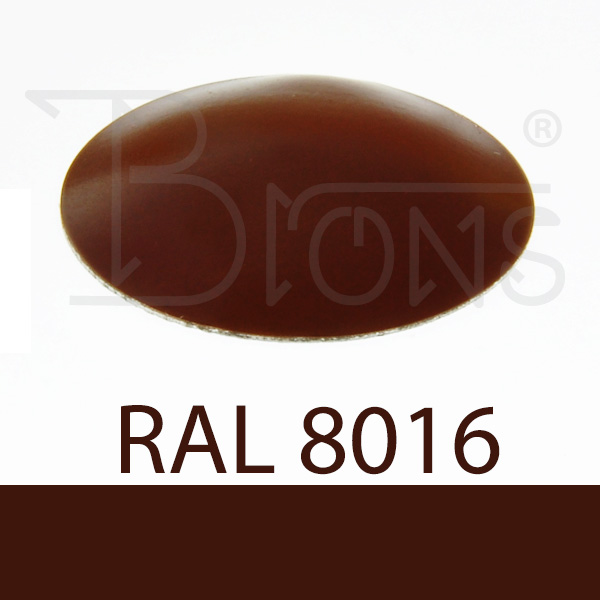 Klempířský klobouček krycí - mahagonová hnědá RAL 8016