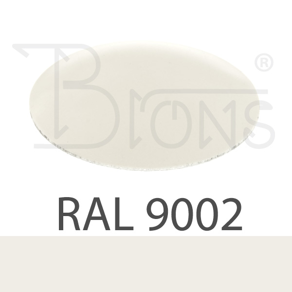 Klempířský klobouček krycí - šedobílá RAL 9002