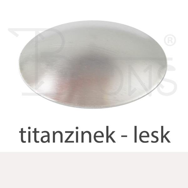 Klempířský klobouček krycí - titanzinek lesk