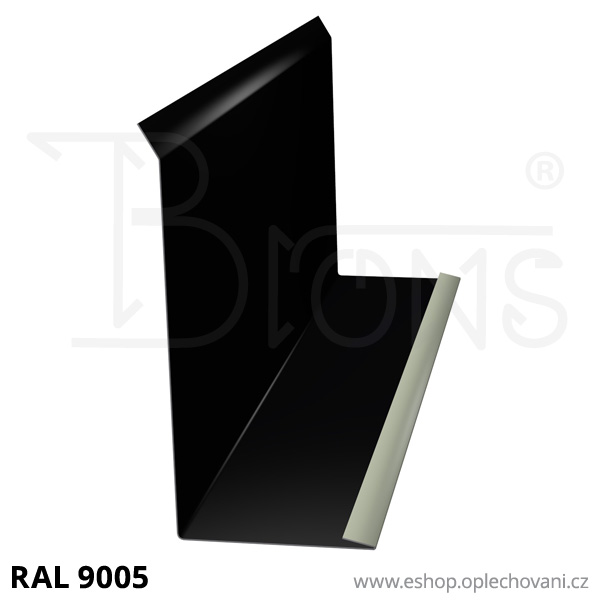 Lemování zdí LZ250, černá RAL9005
