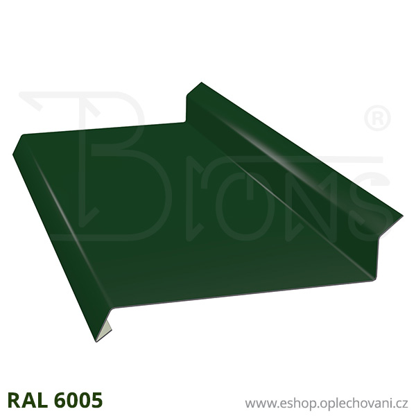 Oplechování říms OR190, tmavě zelená RAL 6005