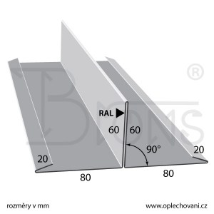 Dělicí lišta rš 320 šedobílá - obr. 2