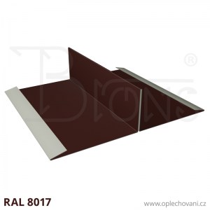 Dělicí lišta rš 370 hnědá RAL 8017