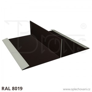 Dělicí lišta rš 370 tmavě hnědá RAL 8019