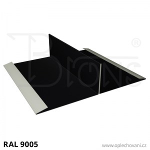 Dělicí lišta rš 370 černá RAL 9005