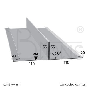 Dělicí lišta rš 370 tmavě hnědá - obr. 2