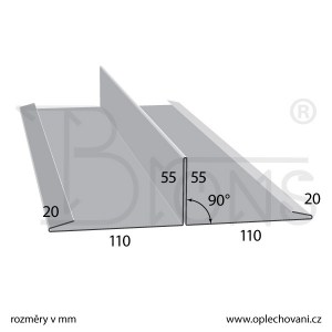 Dělicí lišta rš 370 pozink - obr. 2