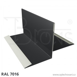 Dělicí lišta nastavitelná rš 440 tmavě šedá (antracitová)  RAL 7016