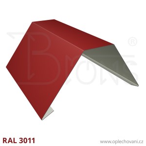 Hřebenáč s ploškou rš 310 - vínově červená RAL 3011