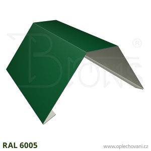 Hřebenáč s ploškou rš 310 - tmavě zelená RAL 6005