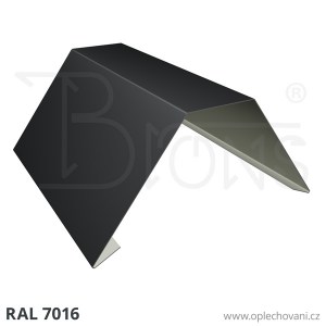 Hřebenáč s ploškou rš 310 - tmavě šedá RAL7016