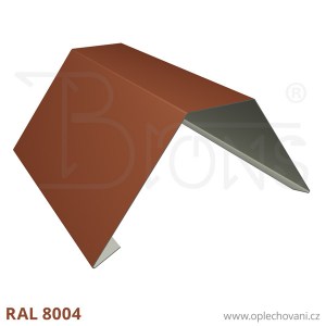 Hřebenáč s ploškou rš 310 - cihlově červená RAL 8004