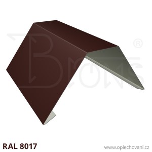 Hřebenáč s ploškou rš 310 - hnědá RAL8017
