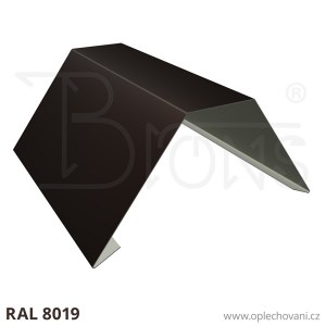 Hřebenáč s ploškou rš 310 - tmavě hnědá RAL8019