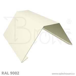 Hřebenáč s ploškou rš 310 - šedobílá RAL 9002