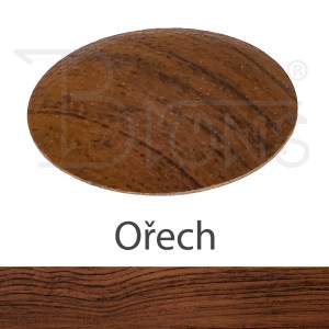 Klobouček krycí - dekor ořech - obr. 1