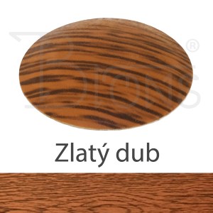 Klempířský klobouček krycí - dekor zlatý dub