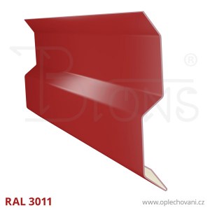 Krycí lišta KLA80, vínově červená RAL3011