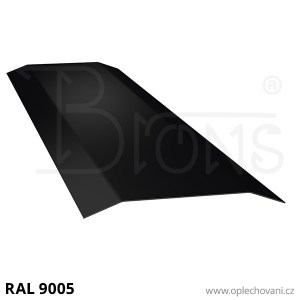 Přítlačná lišta rš 100 černá RAL9005