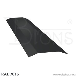 Přítlačná lišta rš 40, tmavě šedá RAL7016