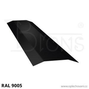 Přítlačná lišta rš 40 černá RAL9005