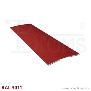 Přítlačná lišta vyztužená rš 100 - vínově červená RAL 3011