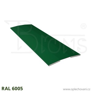 RPřítlačná lišta vyztužená rš 100 - tmavě zelená RAL 6005