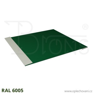 Plechový profil k opláštění rš 250 - tmavě zelená RAL 6005