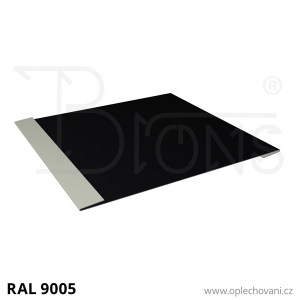 Plechový profil k opláštění rš 250 - černá RAL9005
