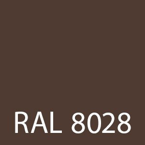 Barva tmavě hnědá RAL 8028 - obr. 2